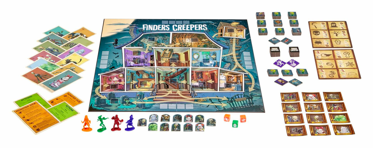 MGA Entertainment Finder Creeper Board Game Hunt Digital Monsters 2-4 Players 8+