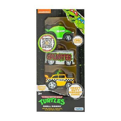 Teenage Mutant Ninja Turtles Diecast Vehicles 3pk Michelangelo Raphael Splinter