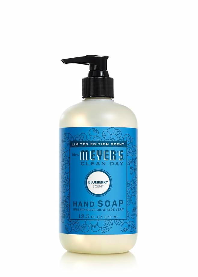 Mrs. MEYER'S CLEAN DAY Liquid Hand Soap Blueberry 12.5oz Pack of 6