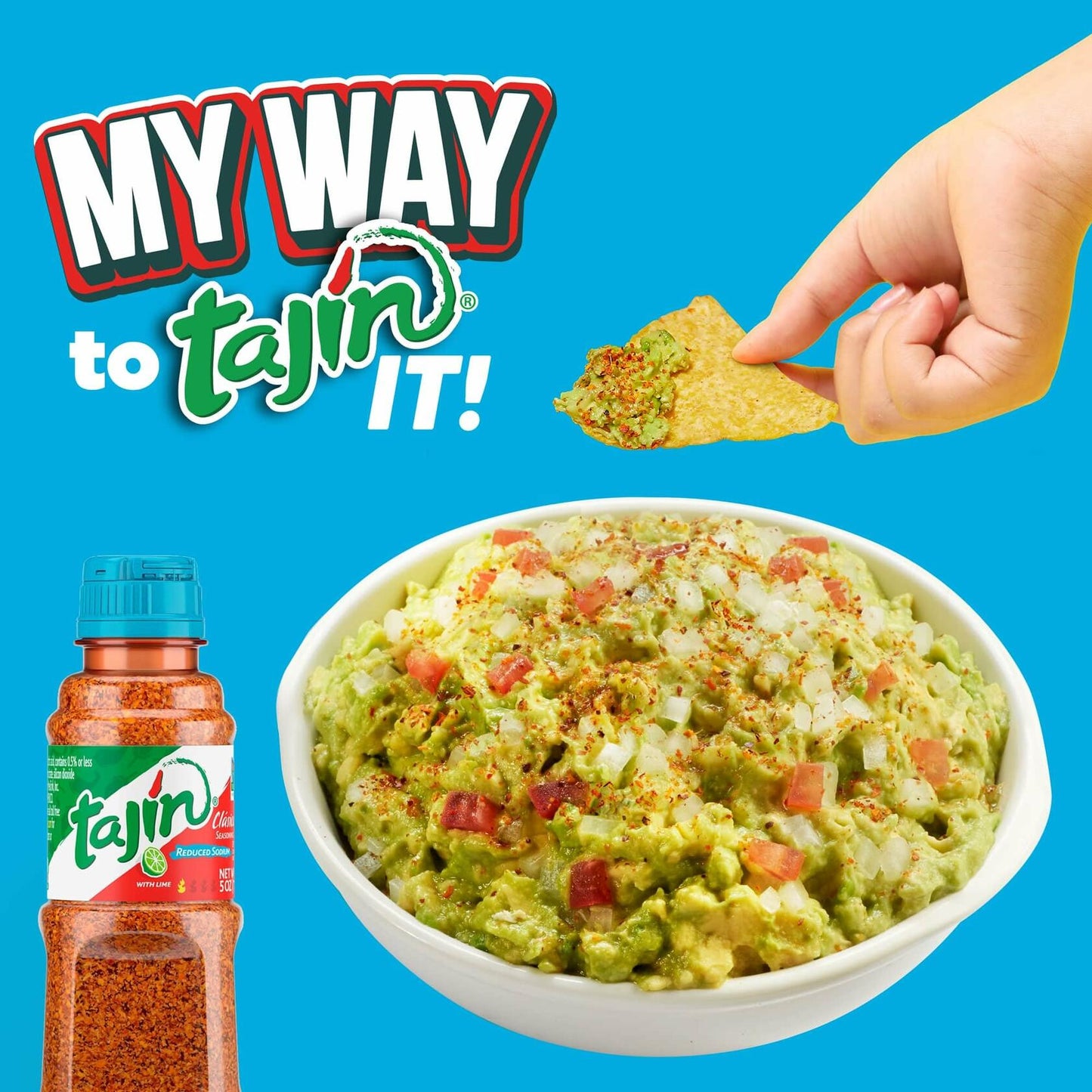 Tajin Clásico Reduced Sodium Seasoning 5 oz Pack of 3 Chili Lime Blend