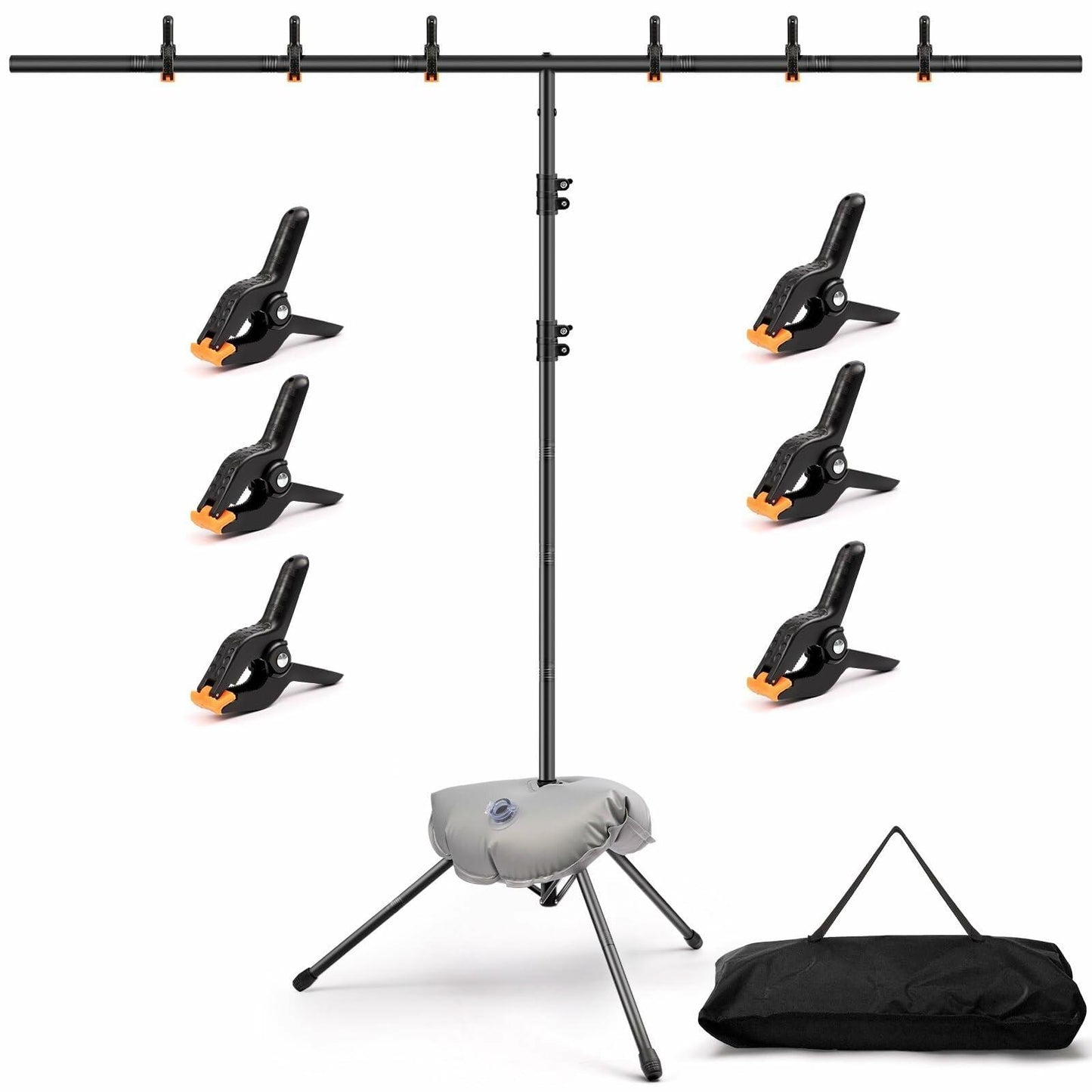 Adjustable Photo Backdrop Stand 8x5.3ft Portable Sturdy Back Drop Stand