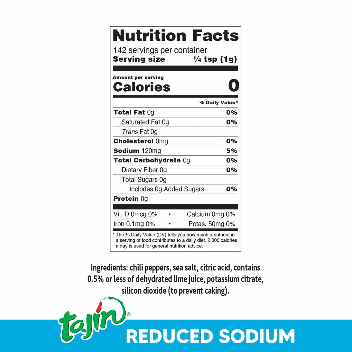 Tajin Clásico Reduced Sodium Seasoning 5 oz Pack of 3 Chili Lime Blend