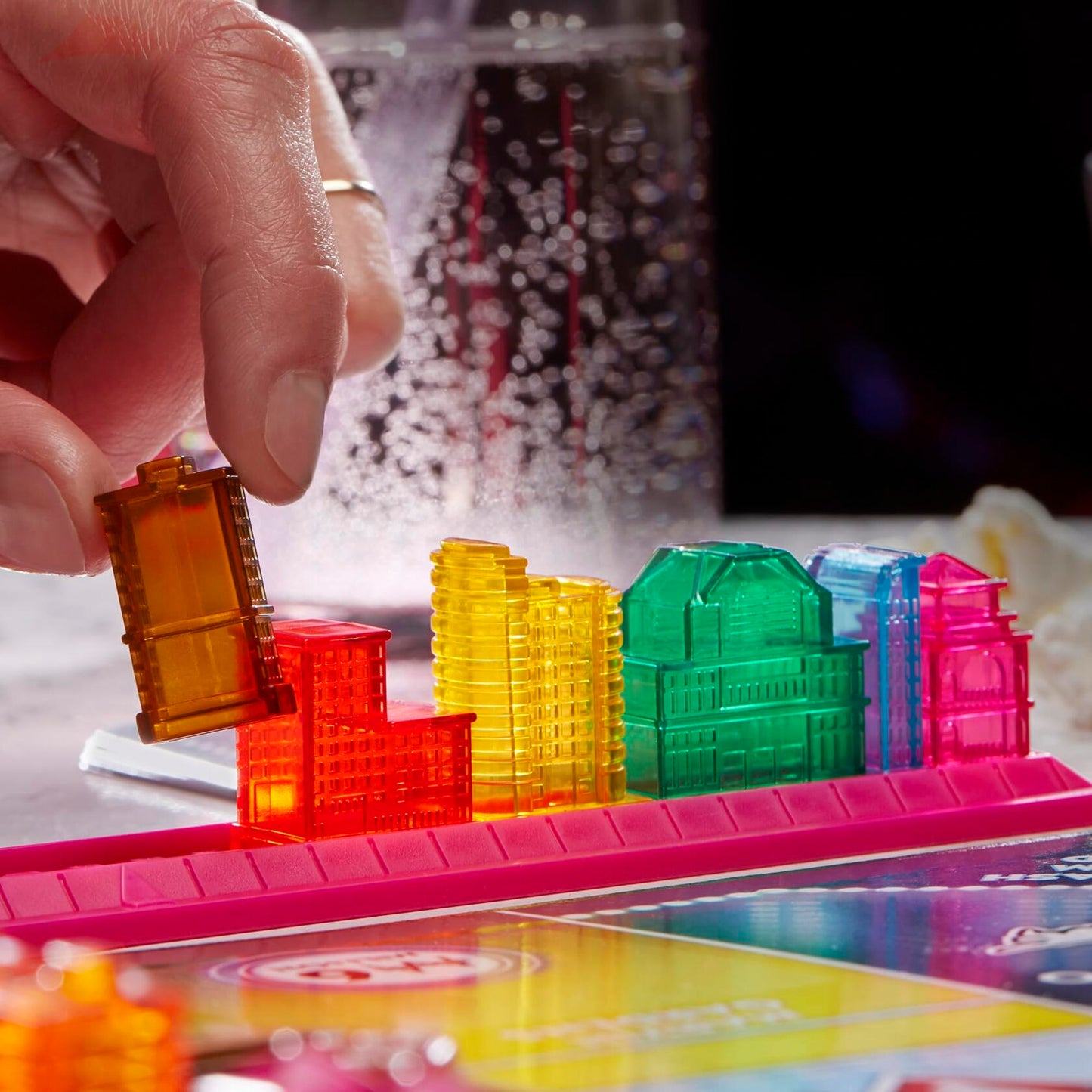 Hasbro Monopoly Chance Board Game Fast-Paced Family Party Ages 8+ 2-4 Players