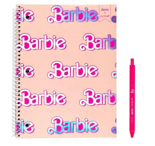 Yoobi Barbie Pink Composition Notebook With Pen 1 Subject 2024