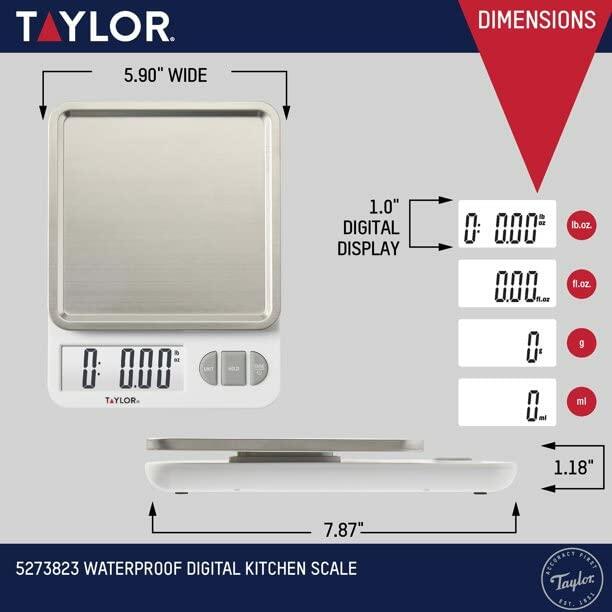Stainless Steel Kitchen Scale Digital Gray Plastic Multifunction