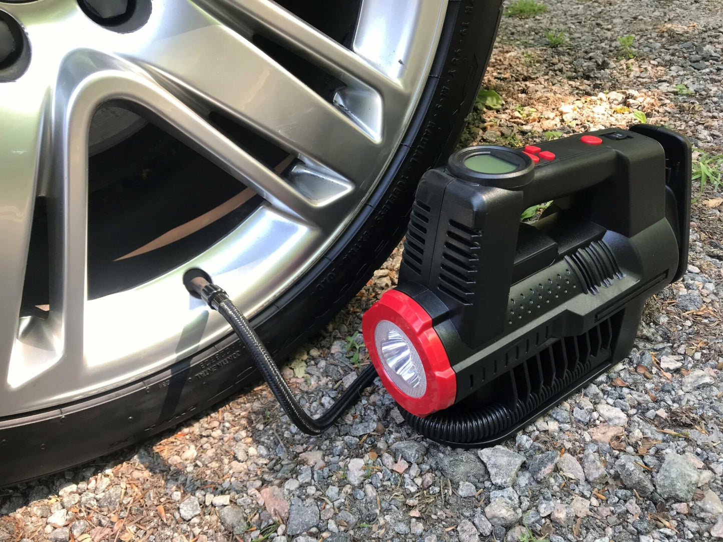 Justin Case Dual Function Inflator with 365 Days Roadside Assistance