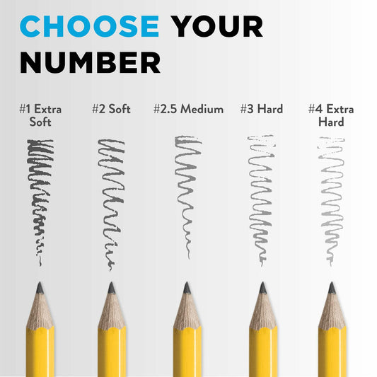 Ticonderoga Wood-Cased Pencils Unsharpened 2 HB Soft Yellow 12 Count
