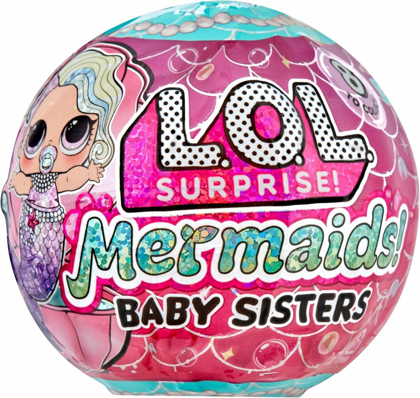 LOL Surprise Mermaids Baby Sisters Color Change Tail 8 Dolls Set