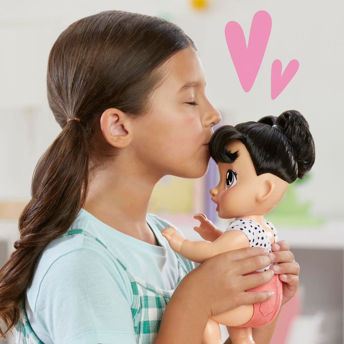 Baby Alive Crawl 'n Play Katie Kat Doll Black Hair 10.75in Electronic Toy