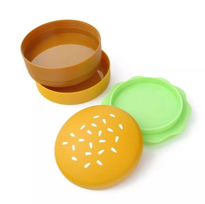 Target Bullseye's Playground Burger Bento Box 5.5"D x 3.3"H Plastic