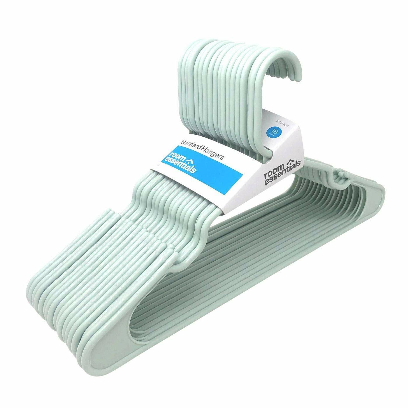 Room Essentials Standard Plastic Hangers Aqua 18-count