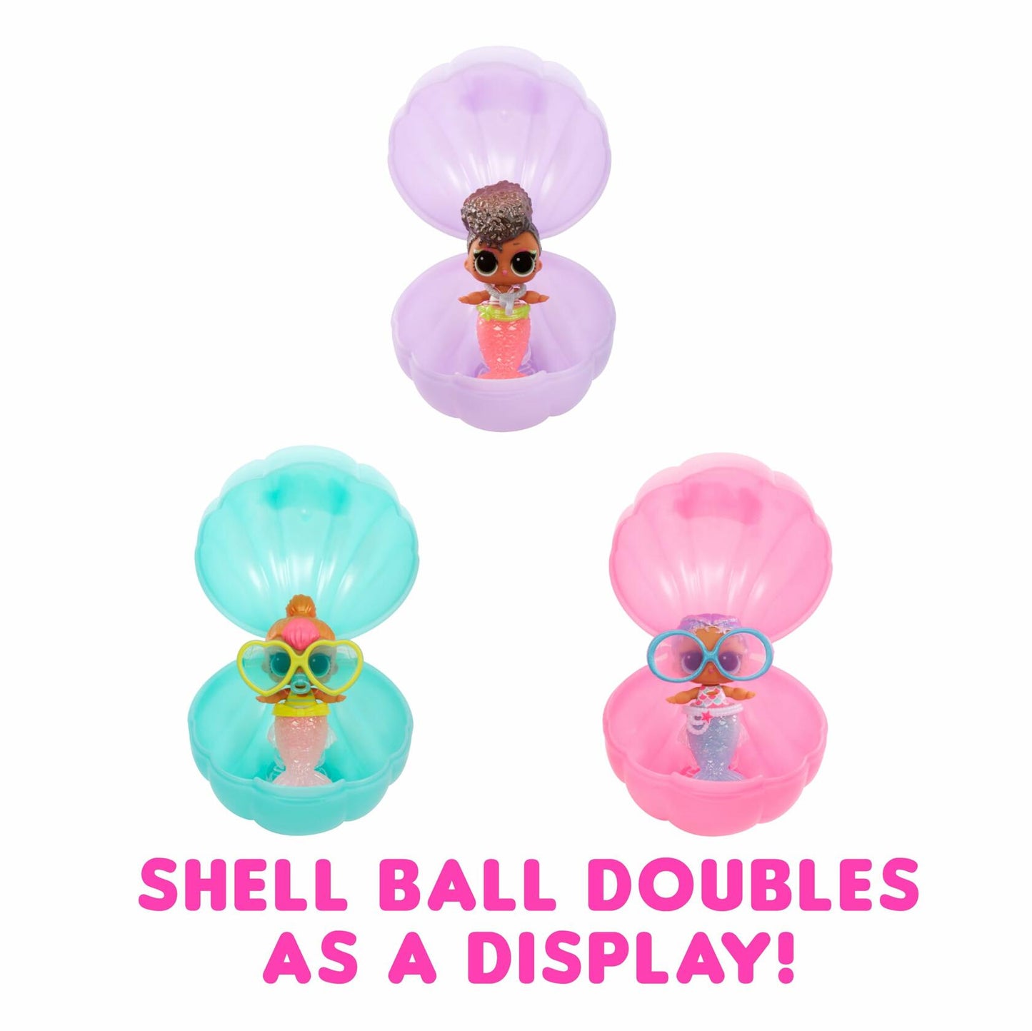 LOL Surprise Mermaids Baby Sisters Color Change Tail 8 Dolls Set