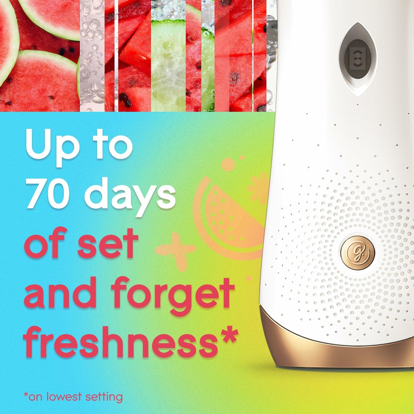 Glade Automatic Spray Refill Wonder Melon Scented Air Freshener 6.2 Oz
