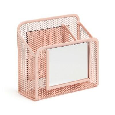 U Brands Locker Mesh Cup with Mirror Lucent Dreams Pink