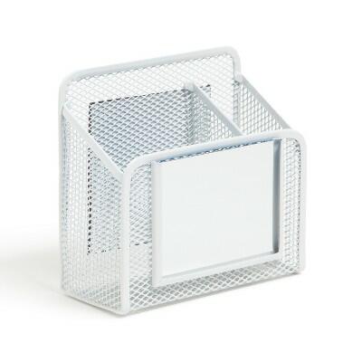 U Brands Locker Magnetic Mesh Mirror Cup White
