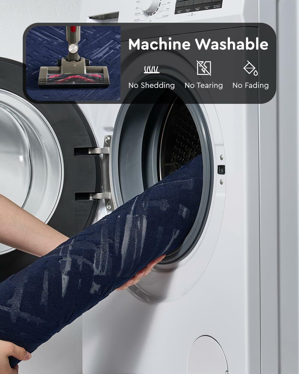 tchidio Soft Absorbent Non-Slip Bath Mat Rubber Backed Machine Washable