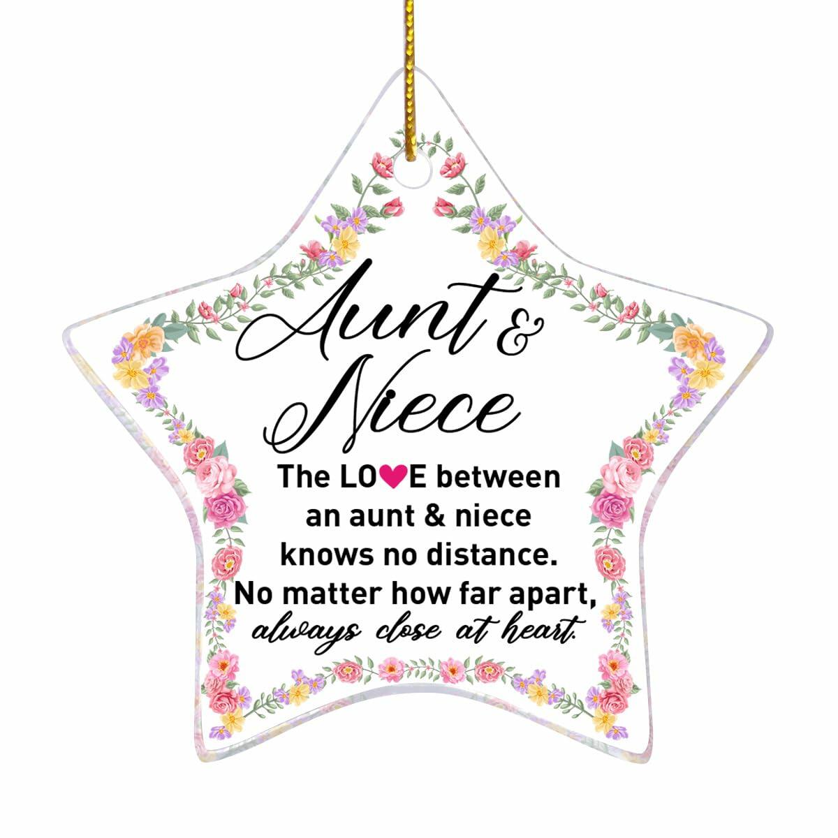 Auntie Christmas Ornament - Best Aunt Ever Gift Holiday Decoration