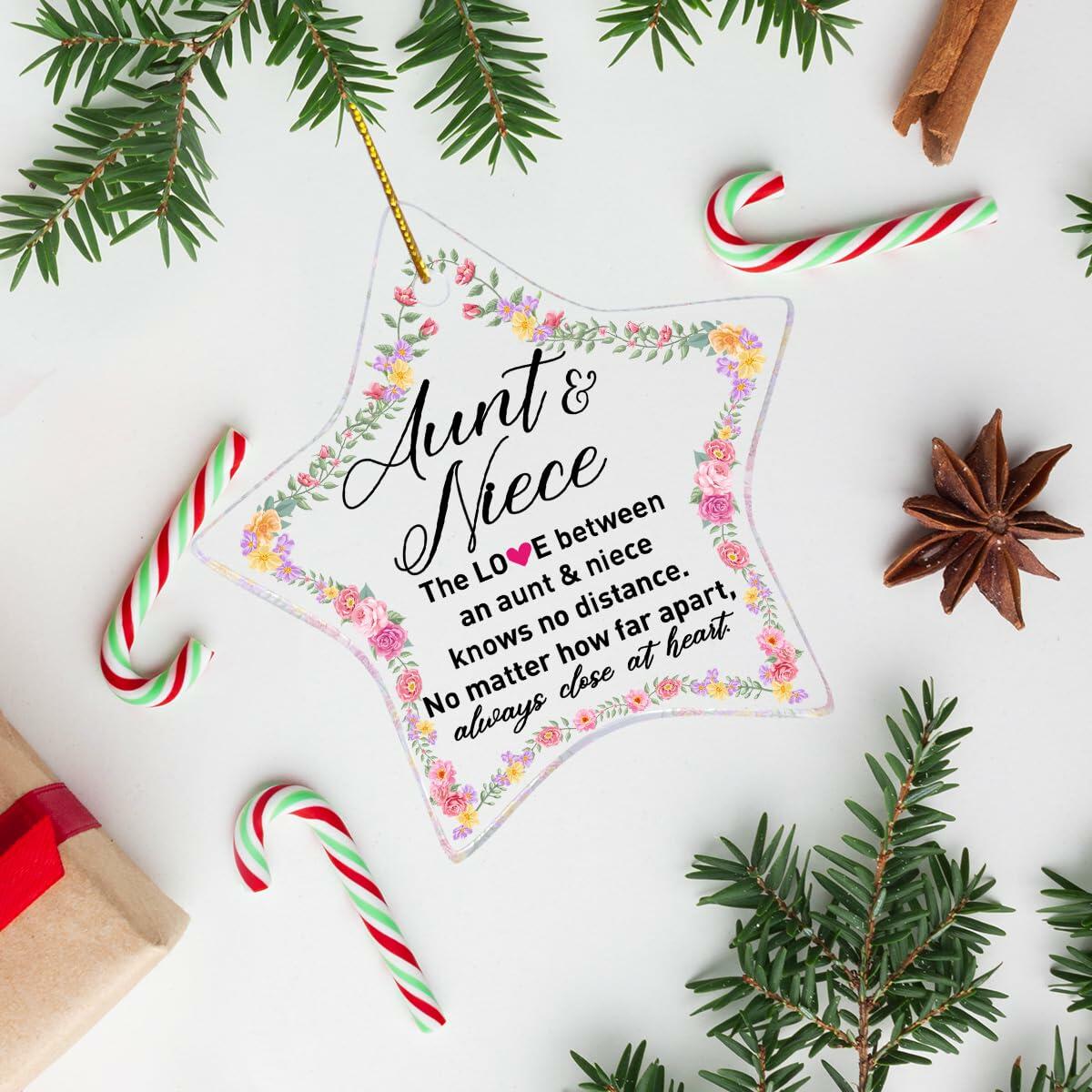 Auntie Christmas Ornament - Best Aunt Ever Gift Holiday Decoration