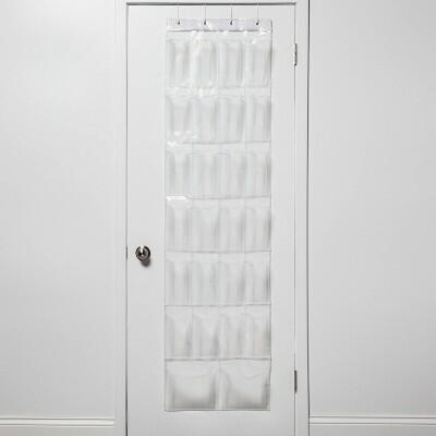 Room Essentials Over-the-Door Shoe Organizer Clear 70" Height Holds 26 Pairs