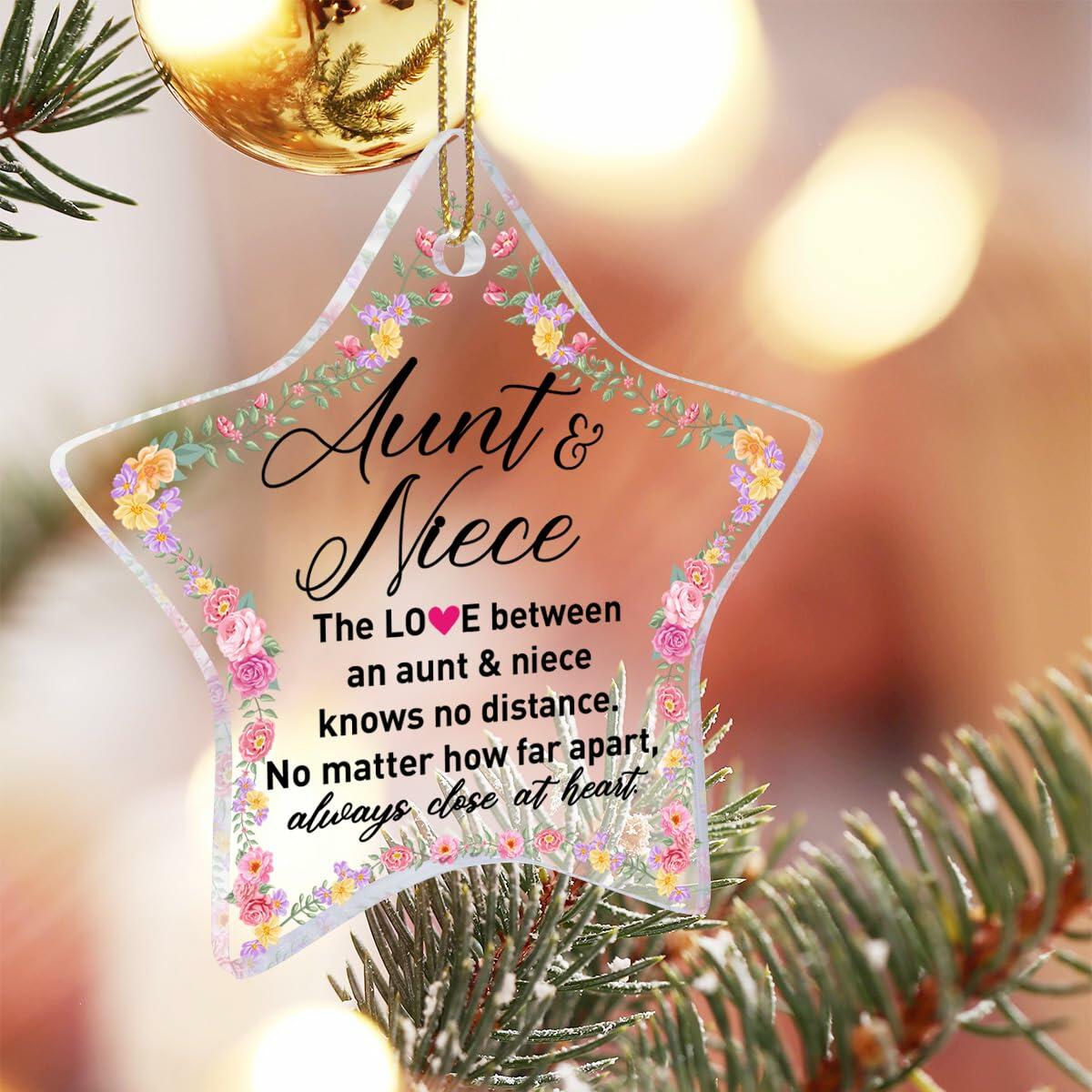 Auntie Christmas Ornament - Best Aunt Ever Gift Holiday Decoration