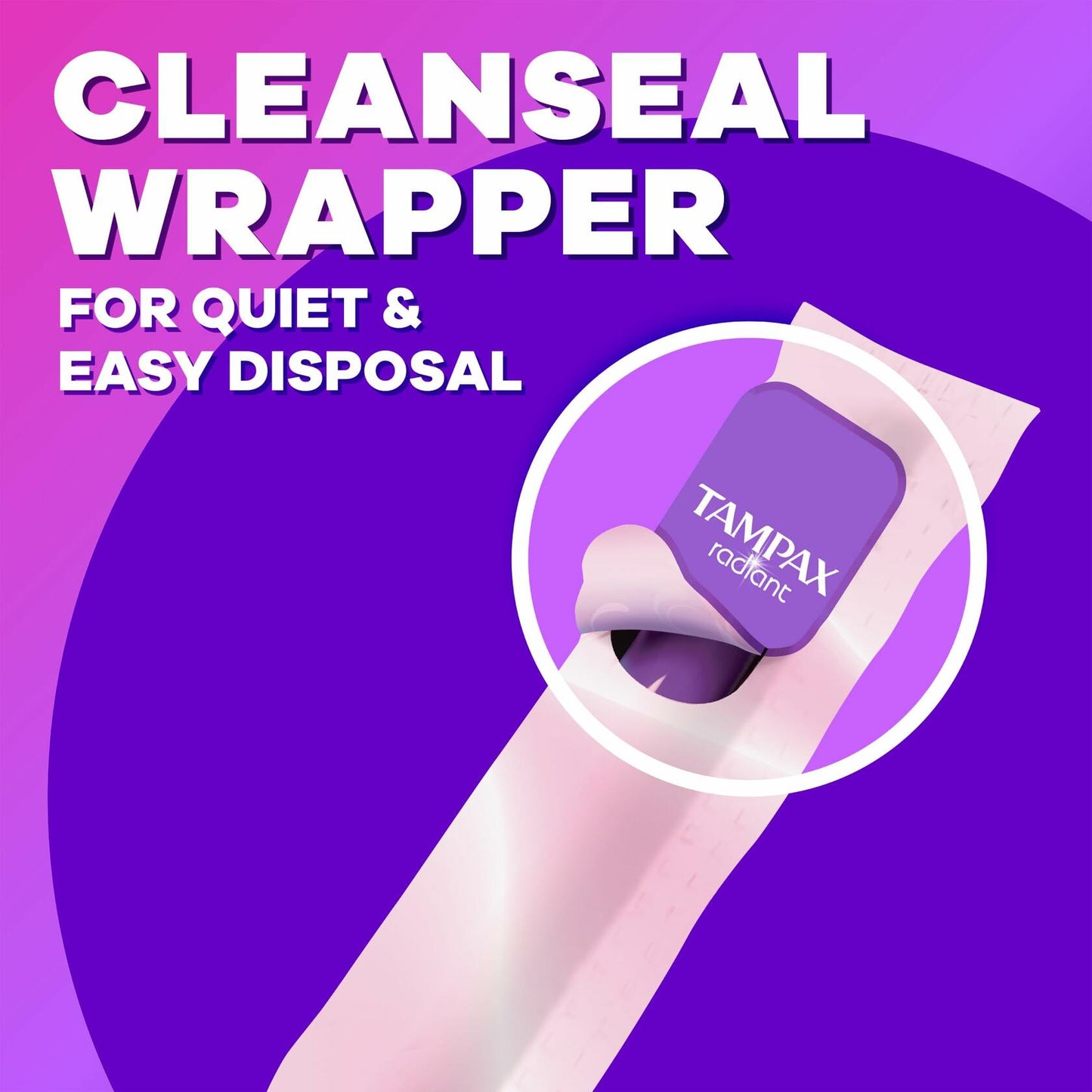 Tampax Radiant Tampons Super Absorbency Unscented 42 Count LeakGuard