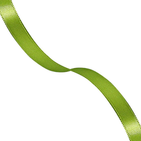 Solid Color Satin Ribbon 5/8in x 25yd Olive Green Fabric for Crafts