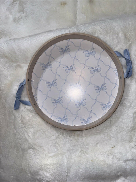 Target Bullseye's Playground 2025 Blue Wooden Serving Tray Medium 11in