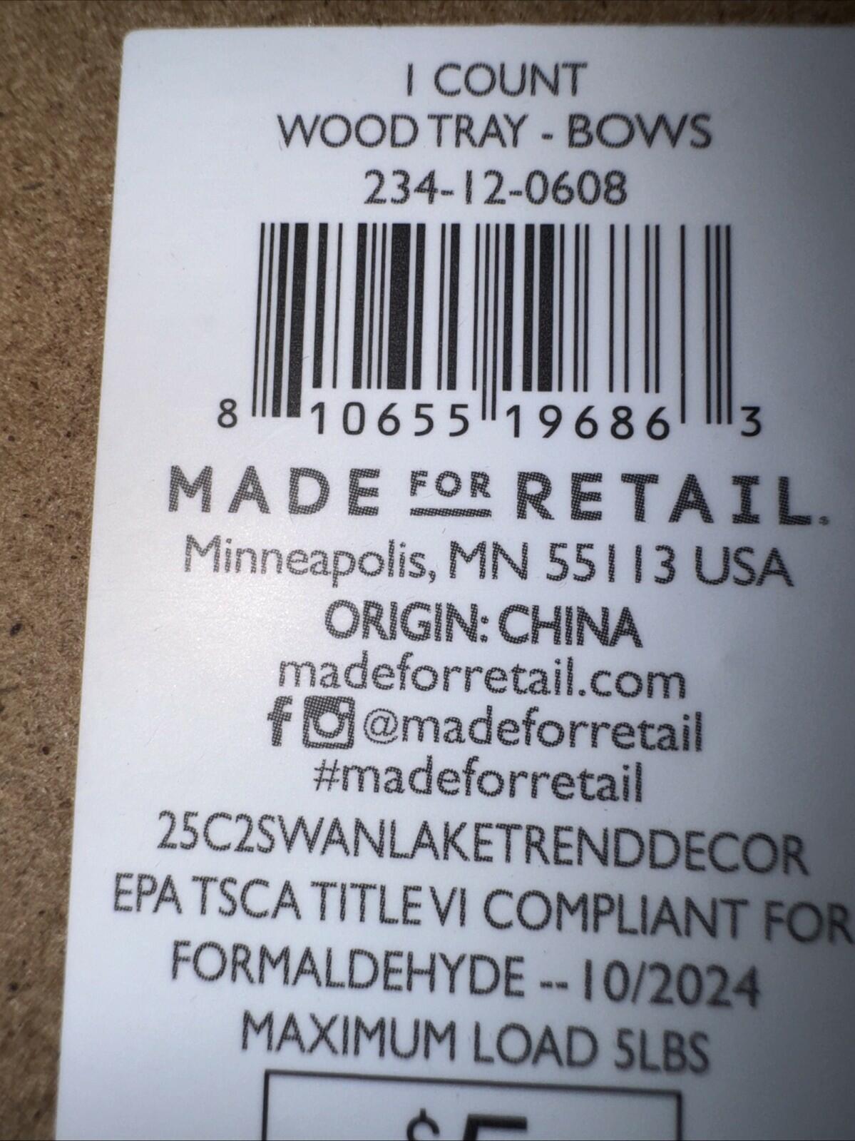 Target Bullseye's Playground 2025 Blue Wooden Serving Tray Medium 11in