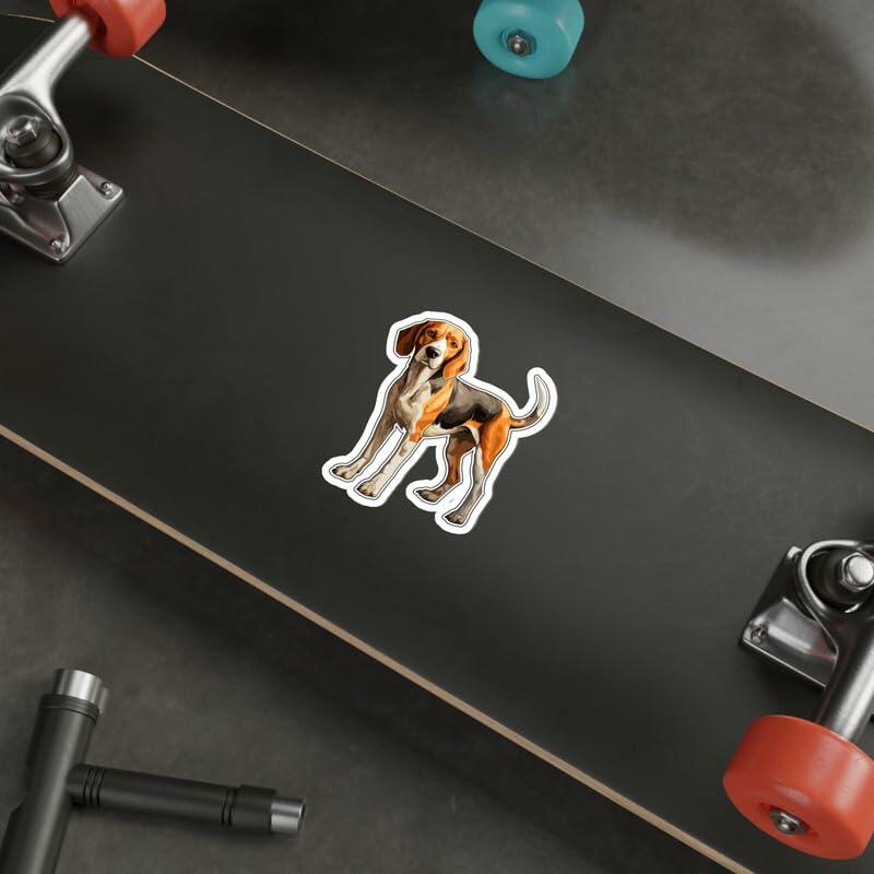 Foxhound Sticker 4 Inch Waterproof Vinyl Decal Durable Black