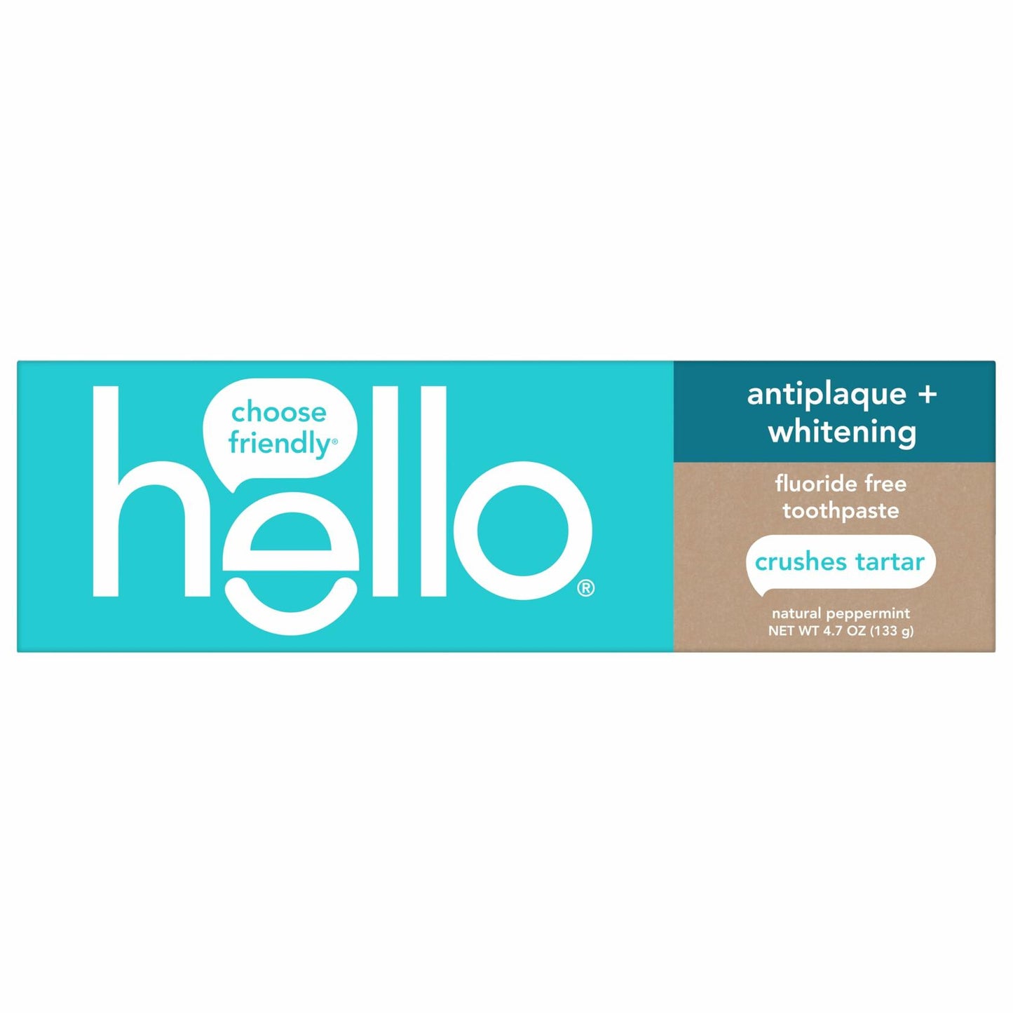 BestBy09/25 hello Antiplaque Whitening Toothpaste Coconut Oil Tea Tree 4.7oz