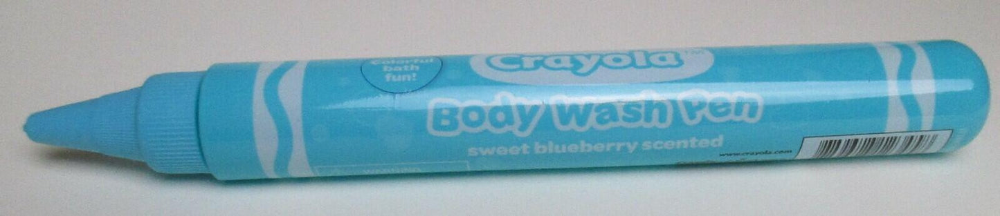 Crayola Body Wash Pen Sweet Blueberry Scented 1.9 fl oz Bath Fun