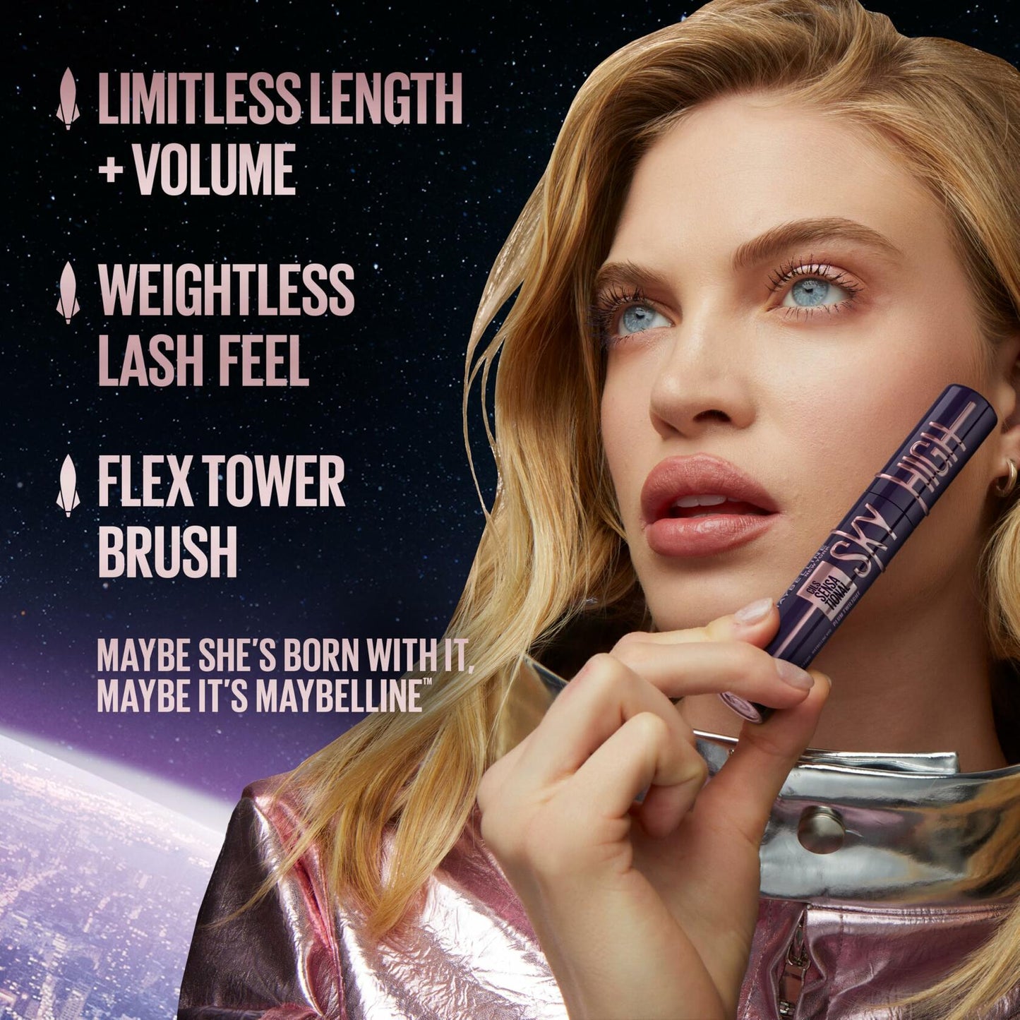 Maybelline Lash Sensational Sky High Mascara Blue Mist 0.24 Fl Oz 1 Count