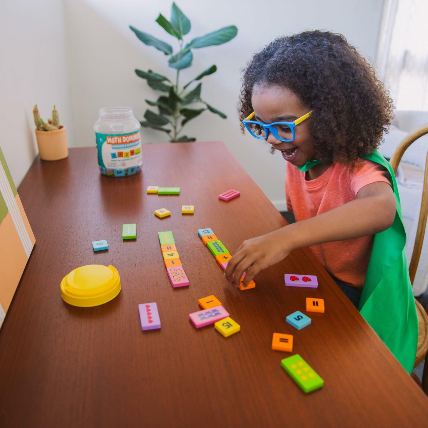 Educational Insights Math Dominoes Addition & Subtraction 60 Symbol 40 Picture