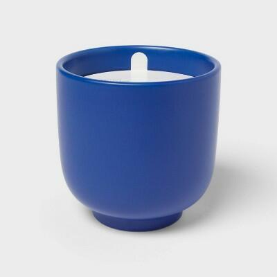 Room Essentials™ 2-Wick Ceramic Jar Candle Salted Driftwood 13.5oz Blue
