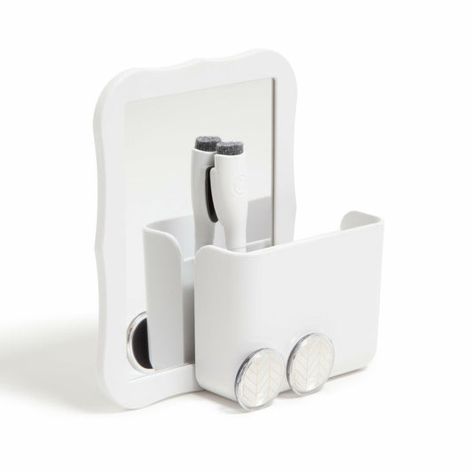 U Brands Magnetic Locker Accessory Kit White Set of 5 Organizer