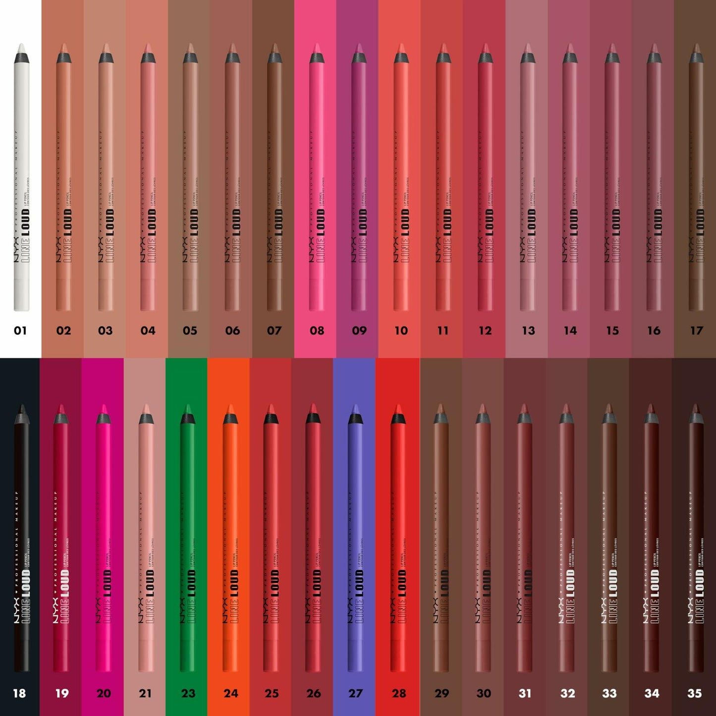 NYX PROFESSIONAL MAKEUP Line Loud LipLiner Longwear Pigmented TooBlessed 0.042oz