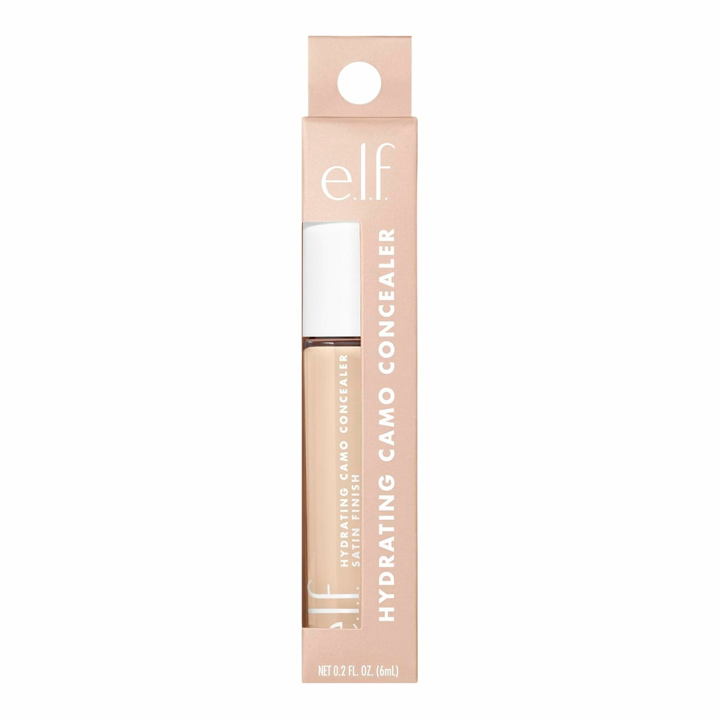 e.l.f. Hydrating Camo Concealer Full-Coverage Satin Finish Light Ivory 0.2oz