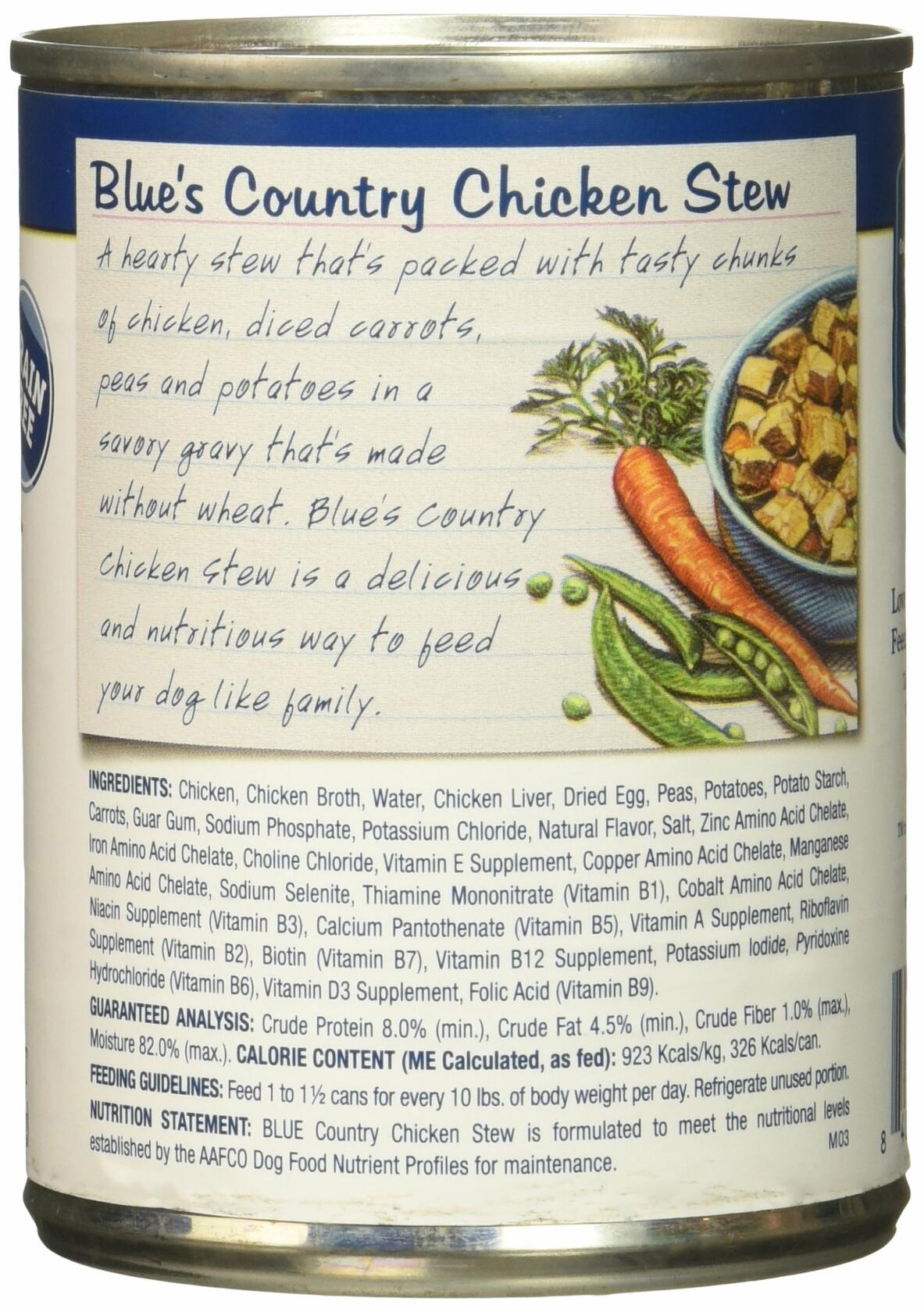 Blue Buffalo Blue's Stew Country Chicken Stew Adult Canned Dog Food 0.88lb