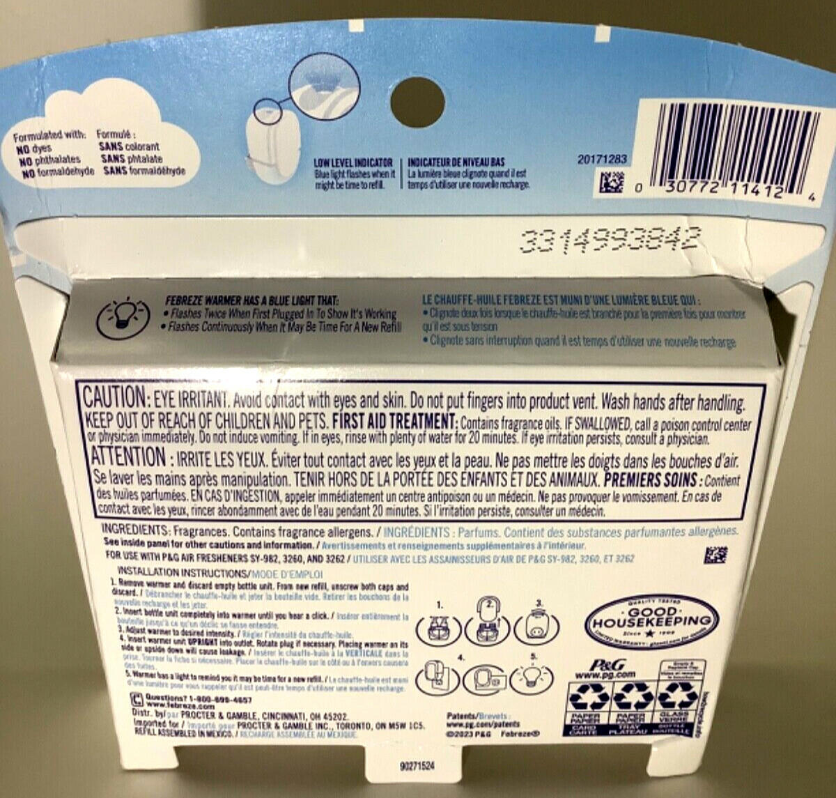 Febreze Plug Dual Refill Southern Lilac Mornings Scent 0.87fl oz 2 Pack Beige
