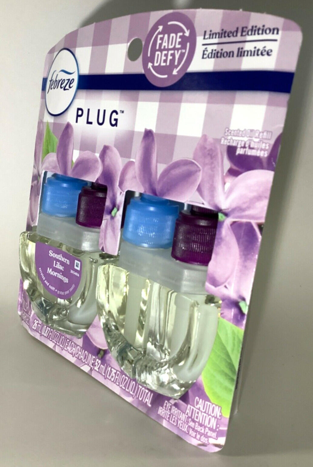 Febreze Plug Dual Refill Southern Lilac Mornings Scent 0.87fl oz 2 Pack Beige
