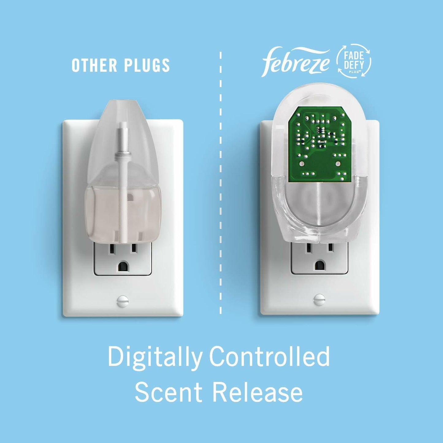 Febreze Plug Dual Refill Southern Lilac Mornings Scent 0.87fl oz 2 Pack Beige