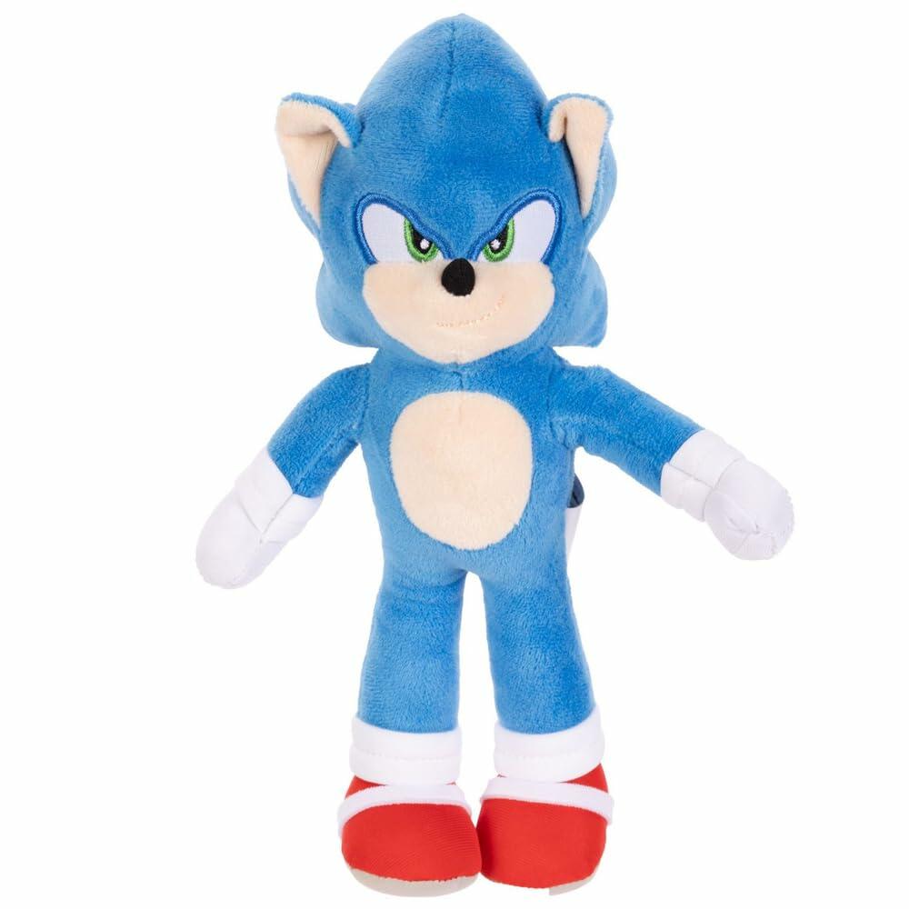 Sonic The Hedgehog Sonic 3 Movie Plush 9-Inch Stuffed Toy Figure Jakks