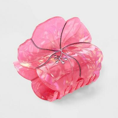 Wild Fable Marbled Acrylic Flower Claw Hair Clip Coral Hair Accessory