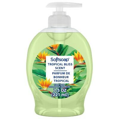 Softsoap Hand Soap Tropical Bliss Scent Green 7.5 fl oz
