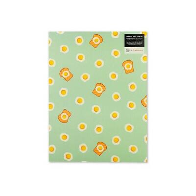 Best Year Ever 2 Pocket Paper Folder Egg and Toast Design School Supplies