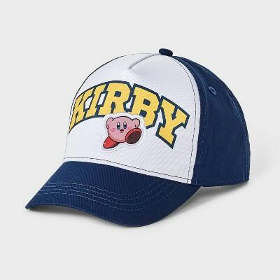 Kirby Kids Baseball Hat Blue White 100% Cotton One Size