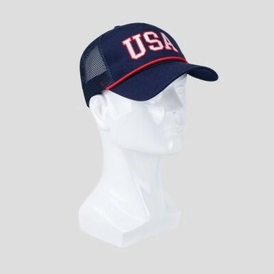 Wemco Men's USA Baseball Hat Navy Blue Size One Size