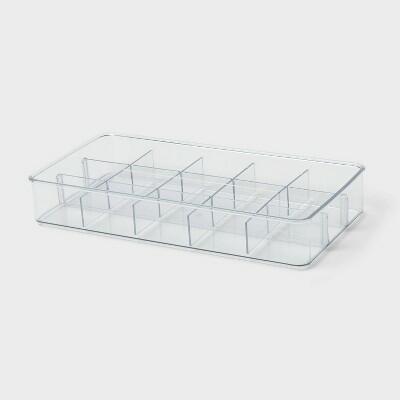 Brightroom Tray Organizer 12x6x2 Clear Plastic