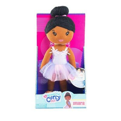 Beautiful Curly Me Imara Ballerina Plush Doll Black Curly Hair 14"