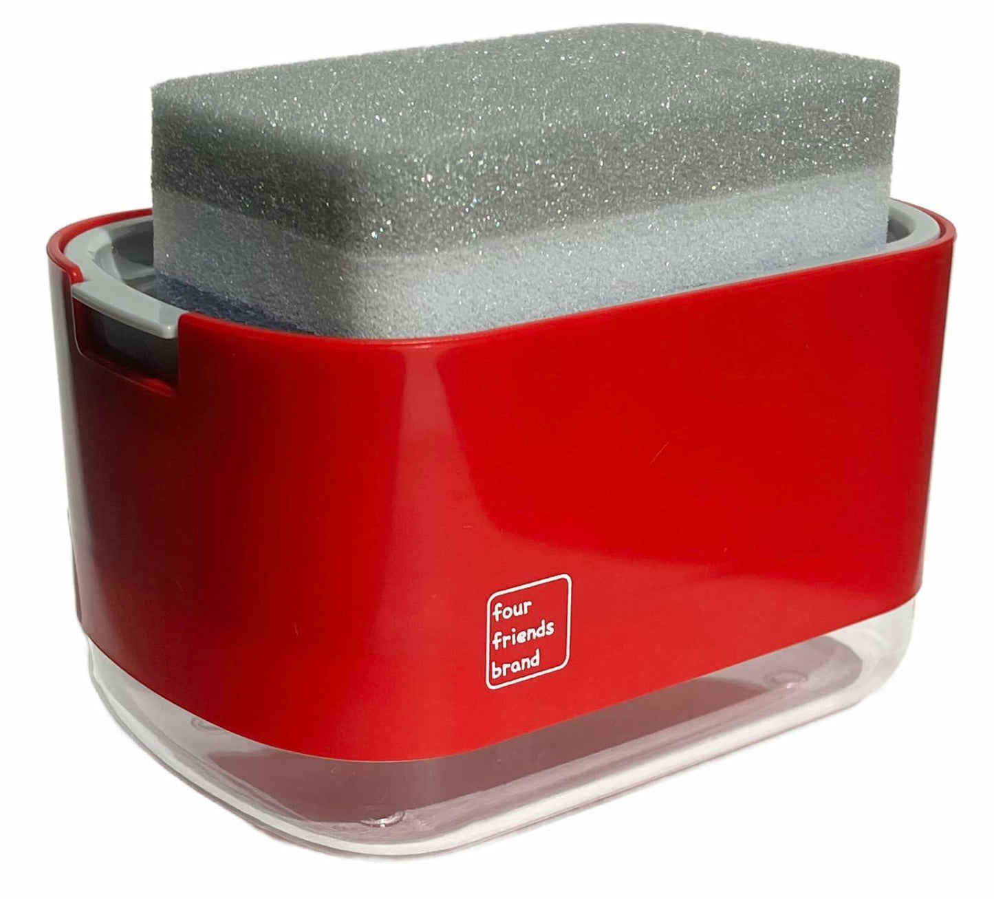 Four Friends 2-in-1 Dish Soap Dispenser with Sponge Holder Beige